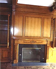 Mantel, Wall Paneling & Cabinetry